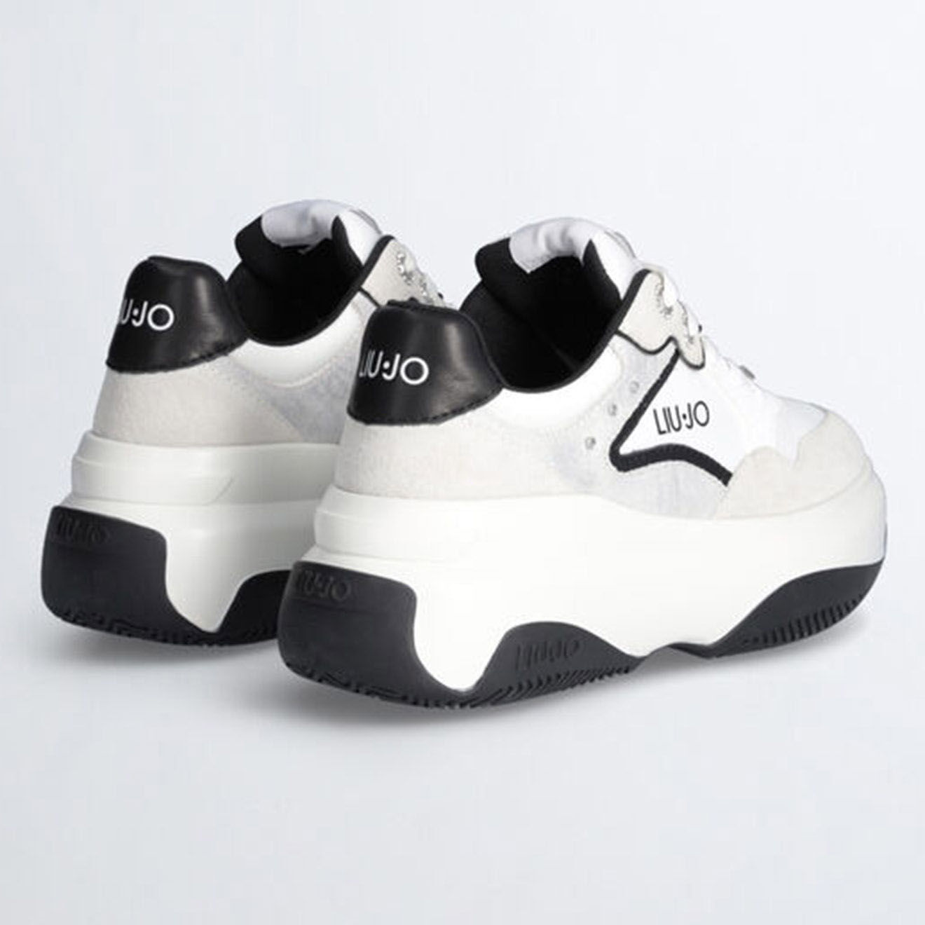 Liu-Jo Sneakers Jane blanc/noir/argenté