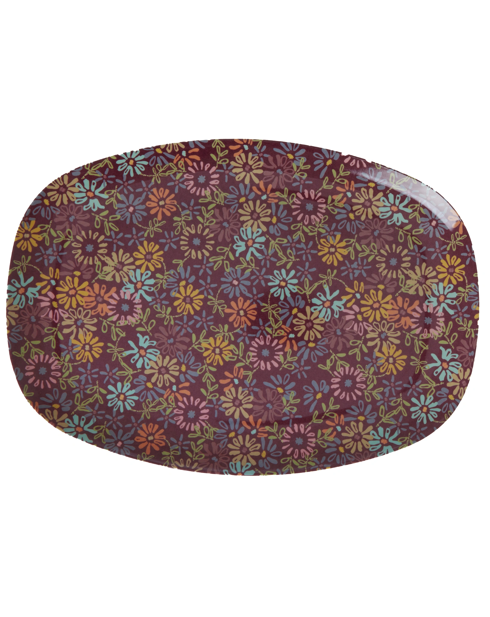 Melamin-Servierteller WILD VINTAGE FLOWER in purple