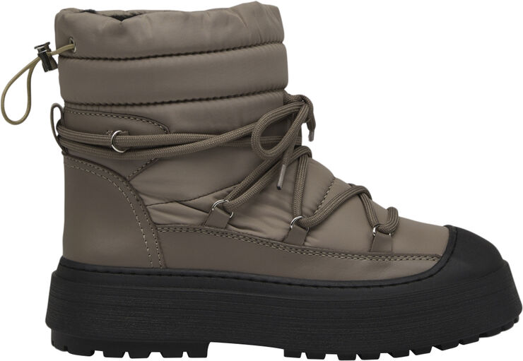 Garment Project Milo Snow Boot - Earth Nylon / Leather Earth
