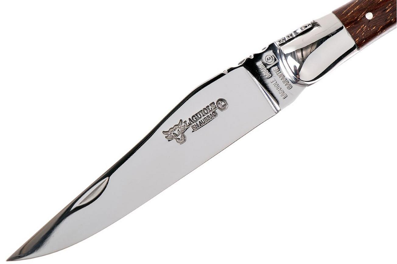 Laguiole en Aubrac zakmes 12 cm iroko hout, L0212ZOI-FSJ1