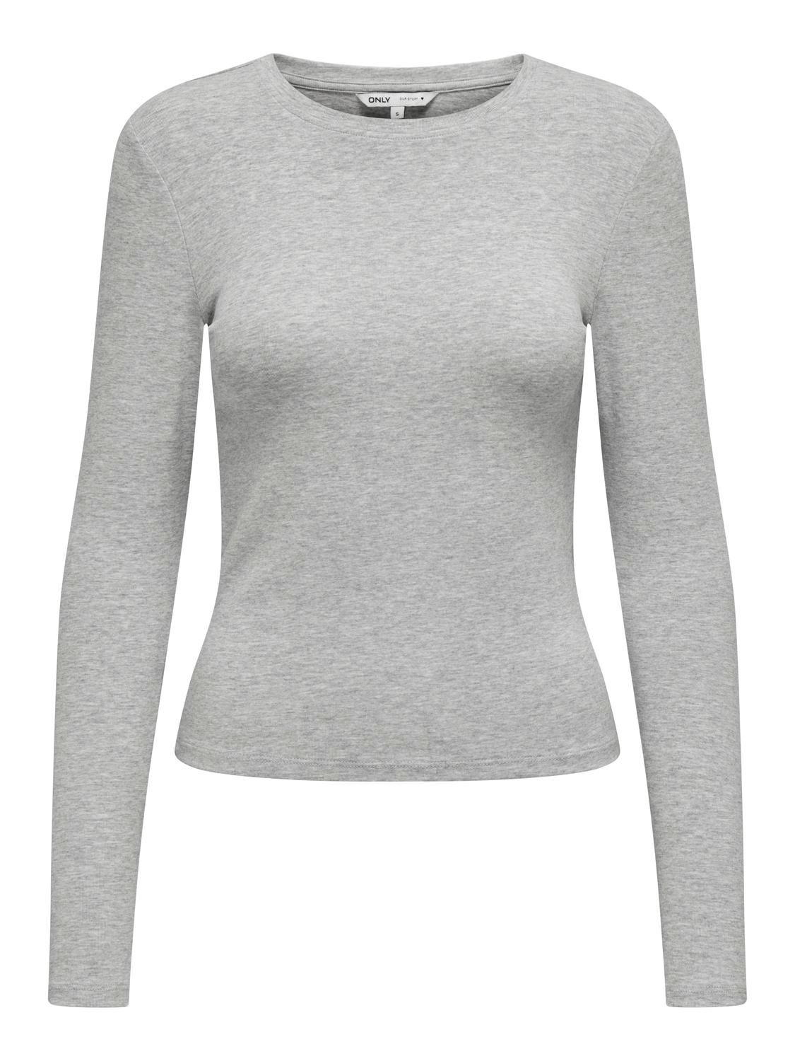 ONLRILEY Top Light Grey Melange