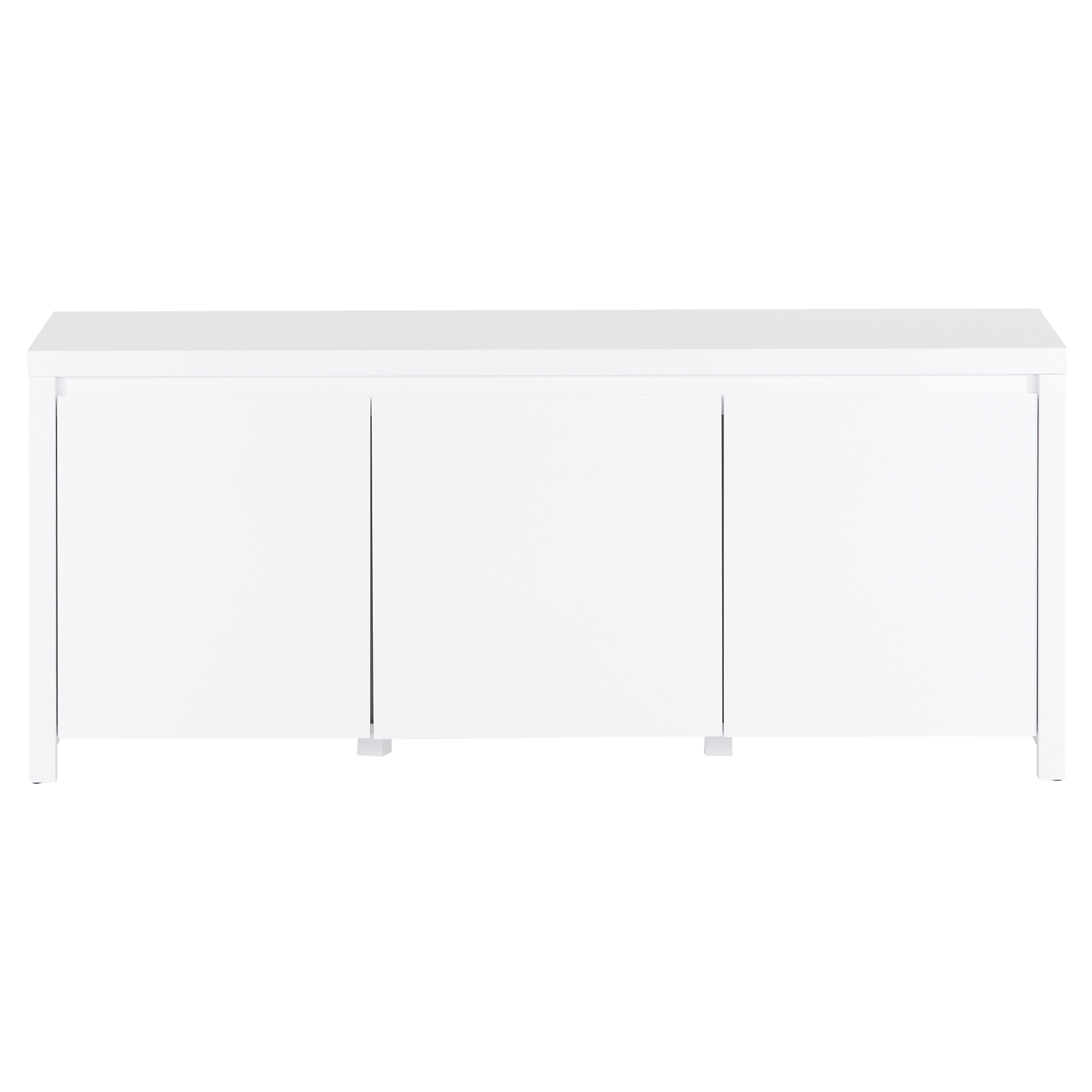 Lowboard - weiß - 3 Türen - 143 cm