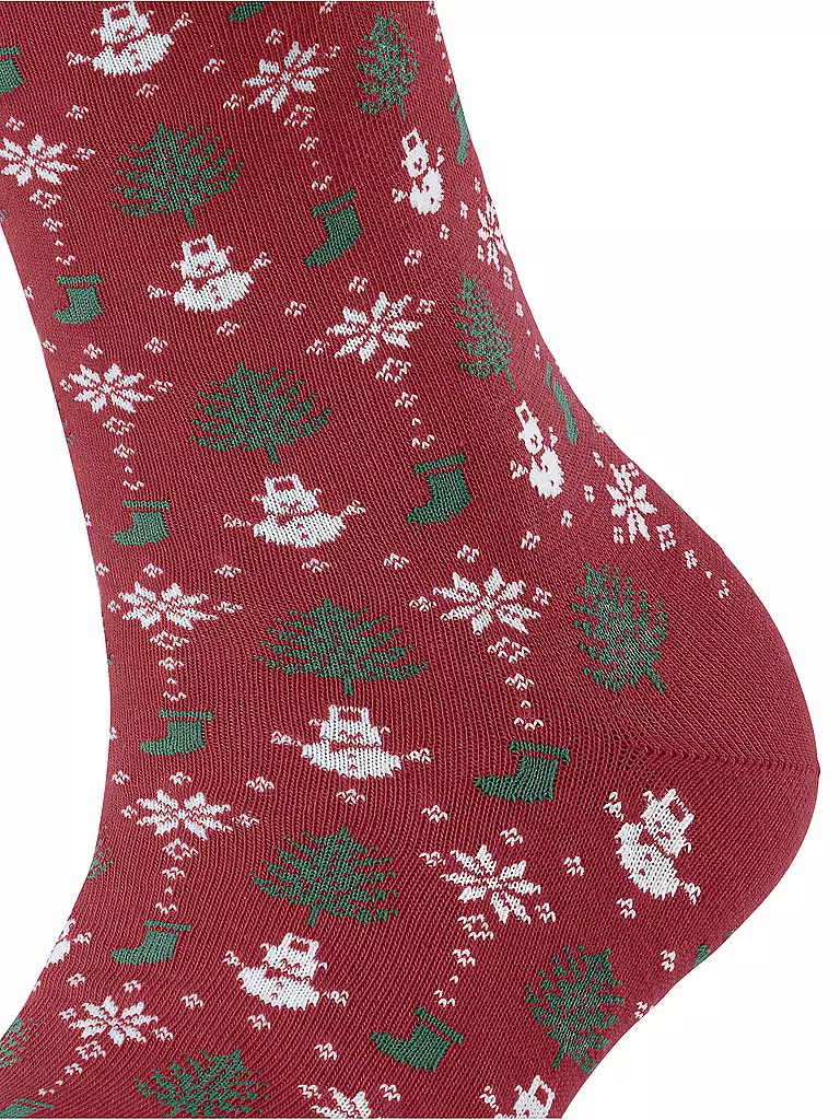 FALKE Damen Socken MERRY PARTY scarlet rot