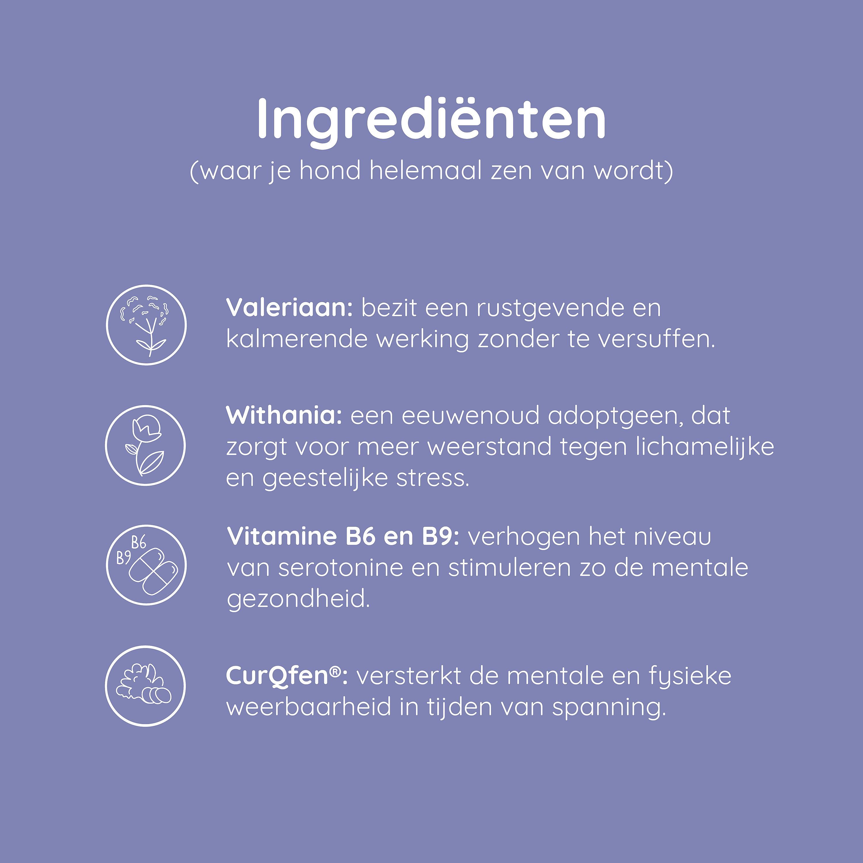 Greenfields Calm+ Stress Hond 90 Capsules | 12443