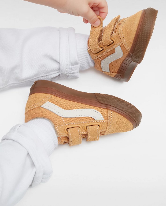 Vans Toddler Old Skool V Gum Antelope 3.5 US / 18.5 EU