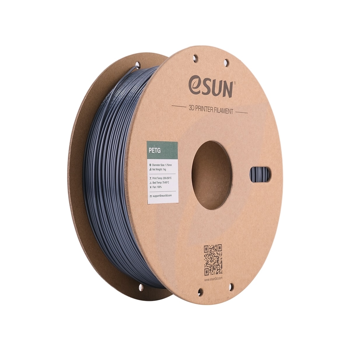 eSUN PETG 1.75mm 1kg - Solid Grey