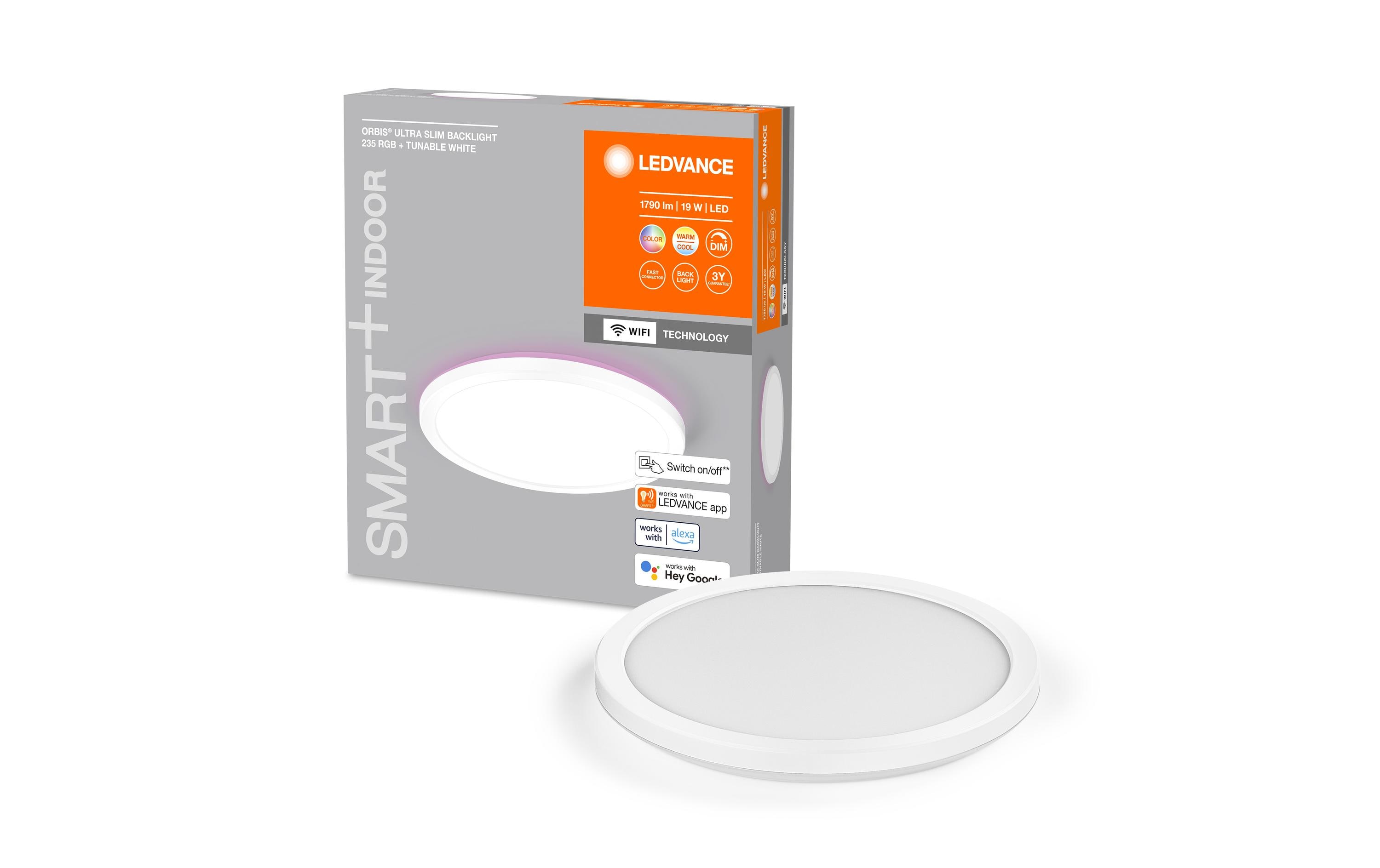 Deckenleuchte Smart+ Orbit Ultra Slim, Ø 23.5 cm, WeissSmarte Deckenleuchte