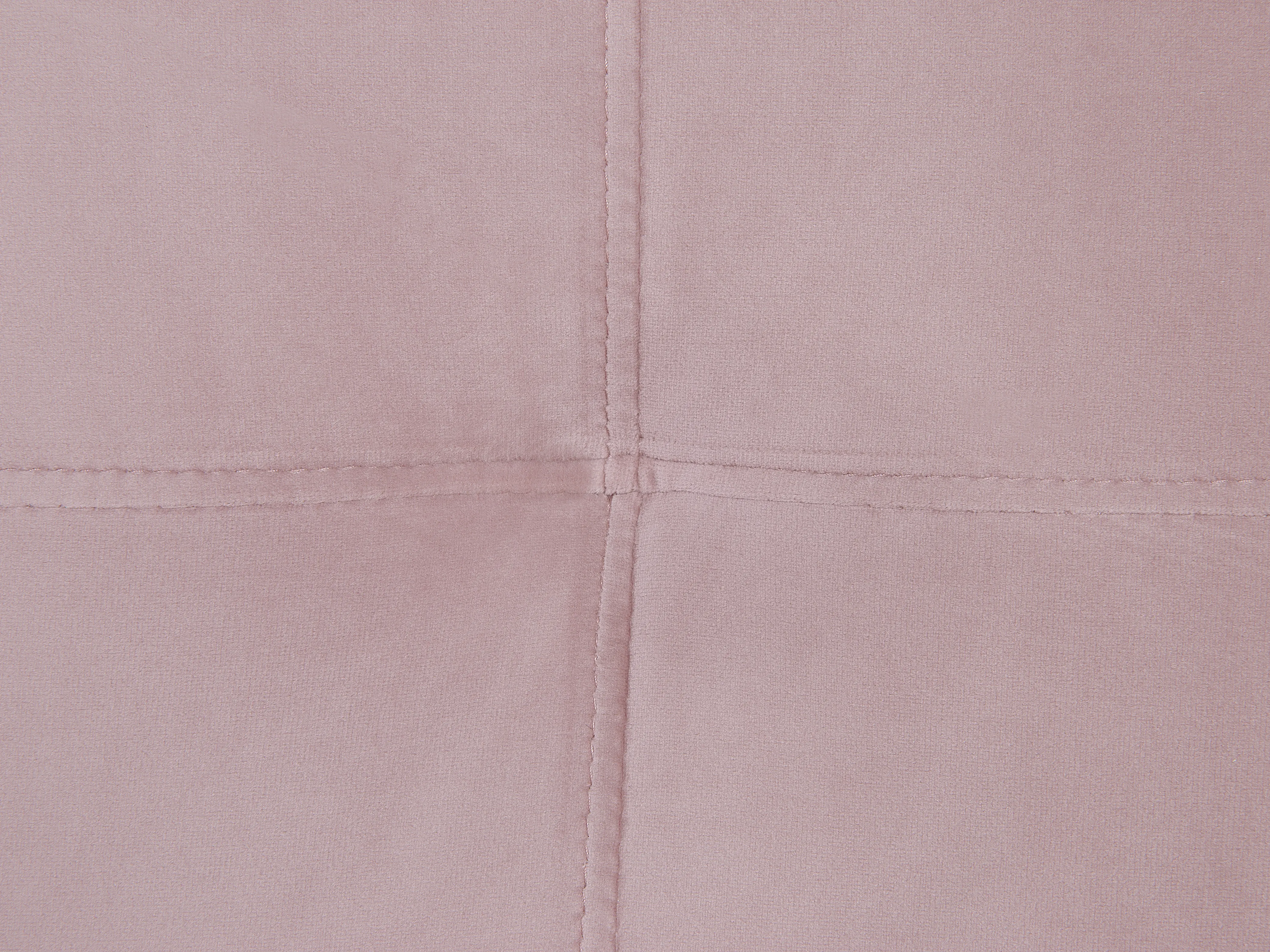 Slaapbank 3-zits VISNES Fluweel Roze
