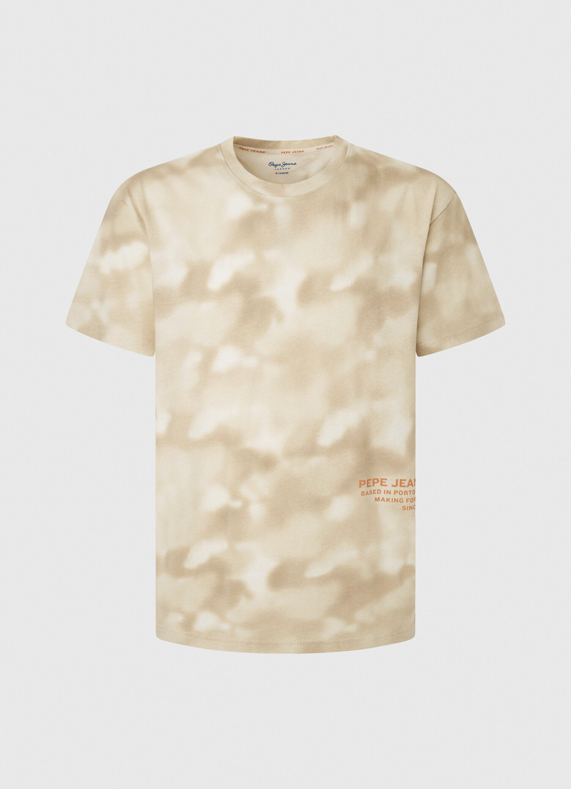CAMISETA COM ESTAMPA CAMUFLADA - bege malte