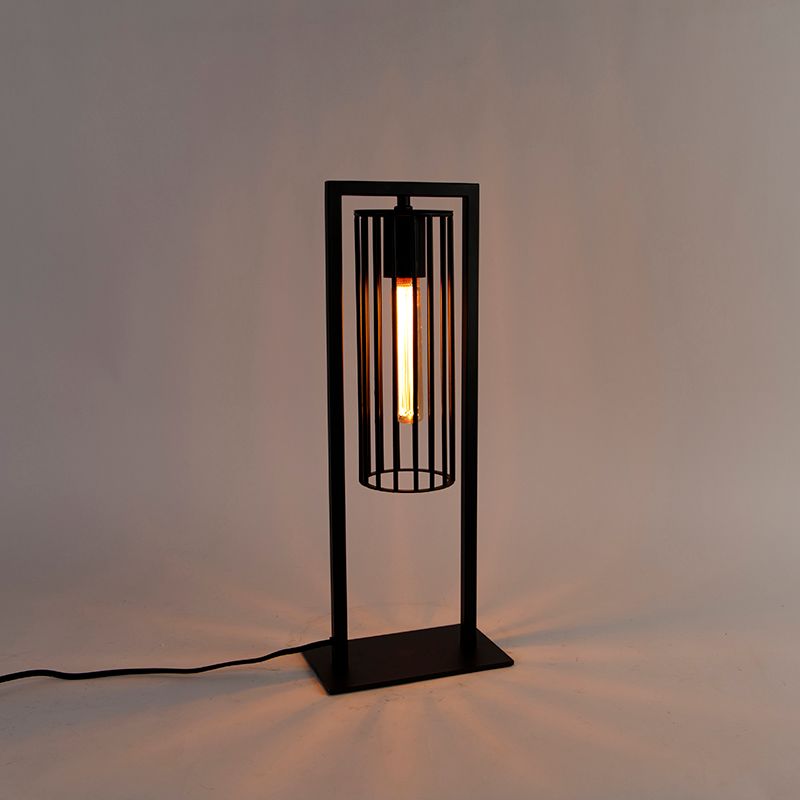 Moderne tafellamp zwart - Balenco Wazo