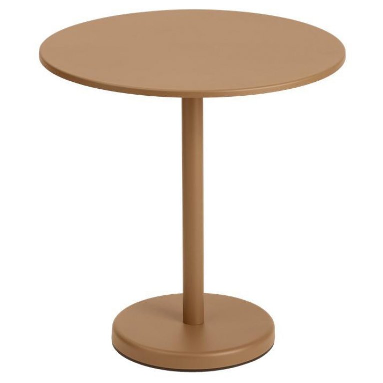 Muuto Linear Steel tuintafel Ø70 h73 Burnt Orange