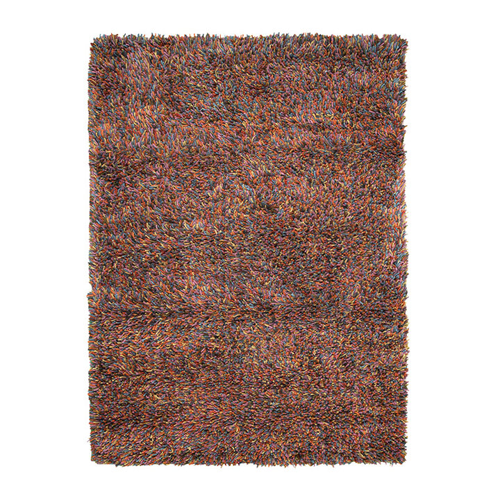 Hoogpolig wollen vloerkleed - Elin Multicolor