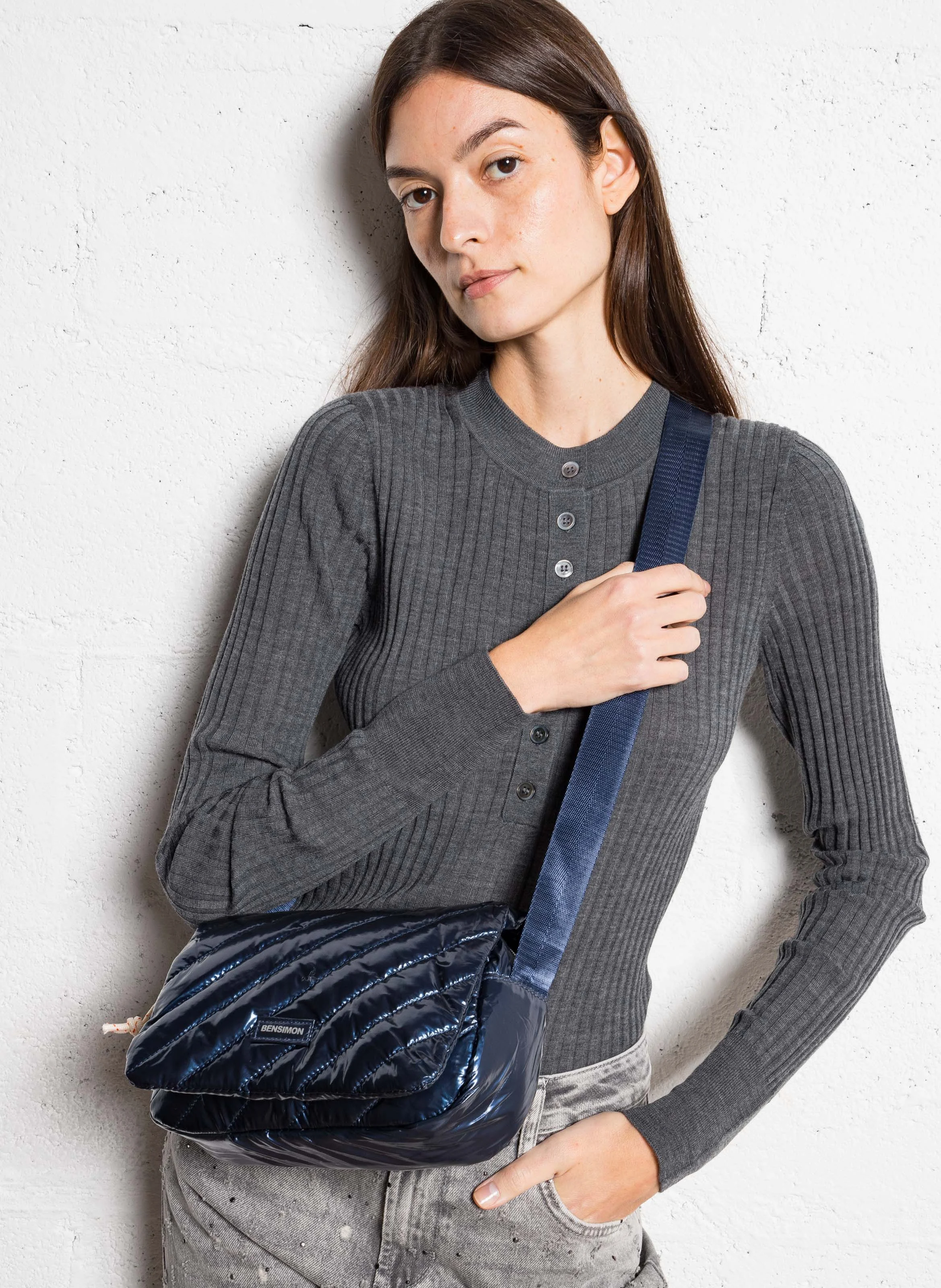 MADISON - Sac bandoulière matelassé | Bleu