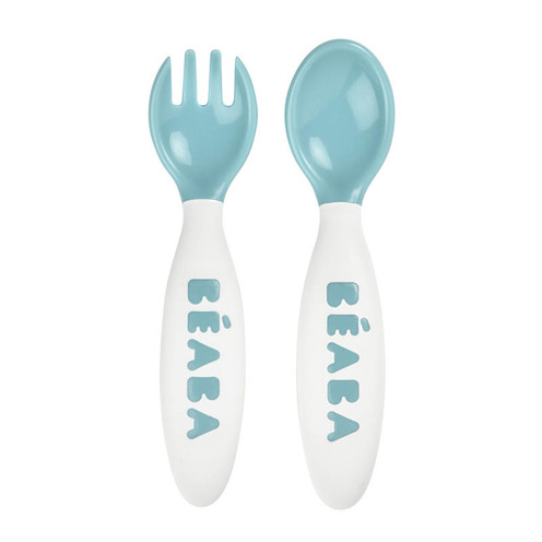 Set de 2 couverts ergo 2ème âge bleu - BEABA