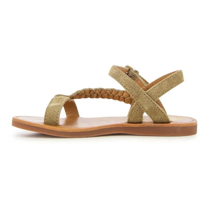 Pom d'Api Sandales Plagette Antik | Marron