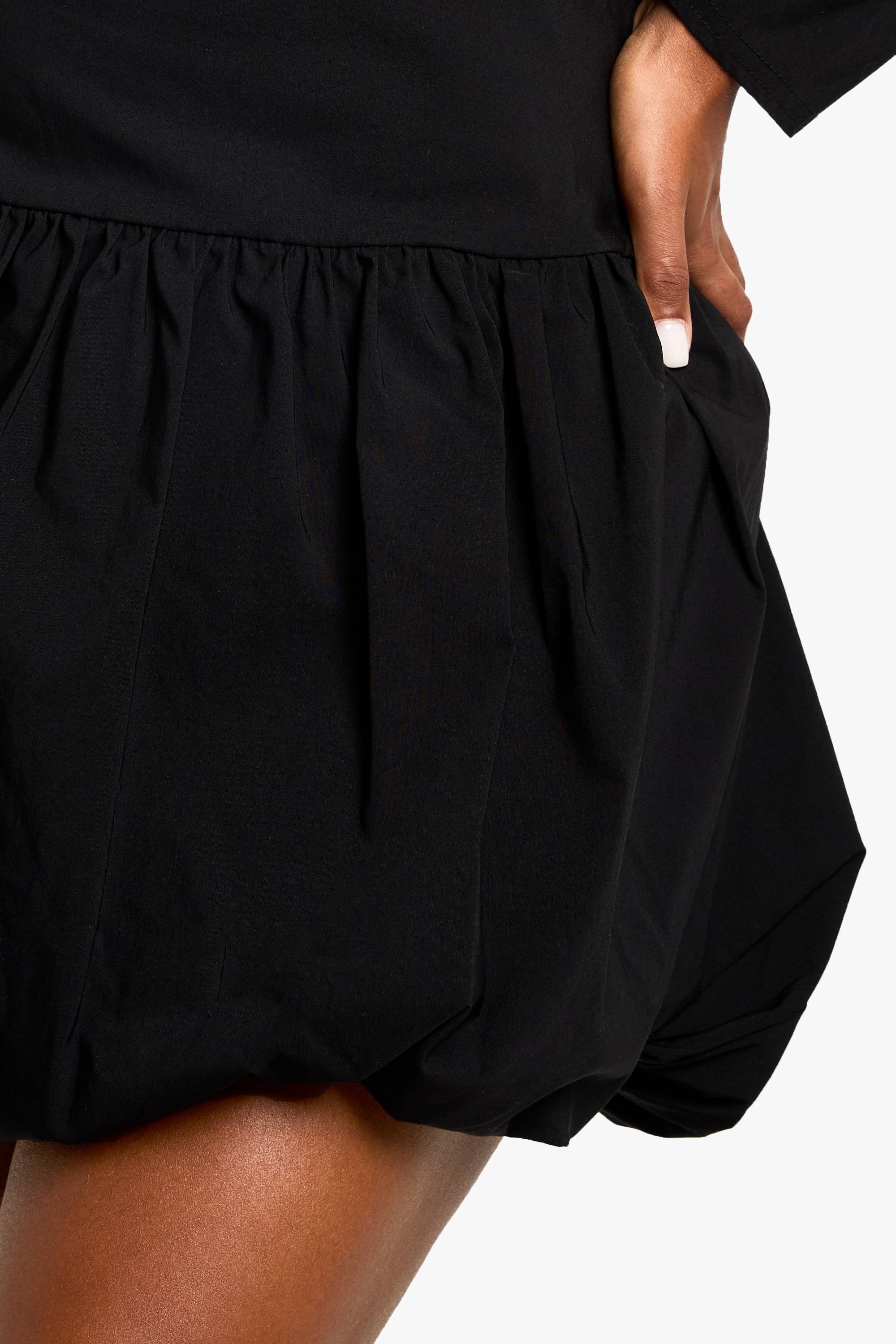 boohoo plus bengaline puffball mini dress