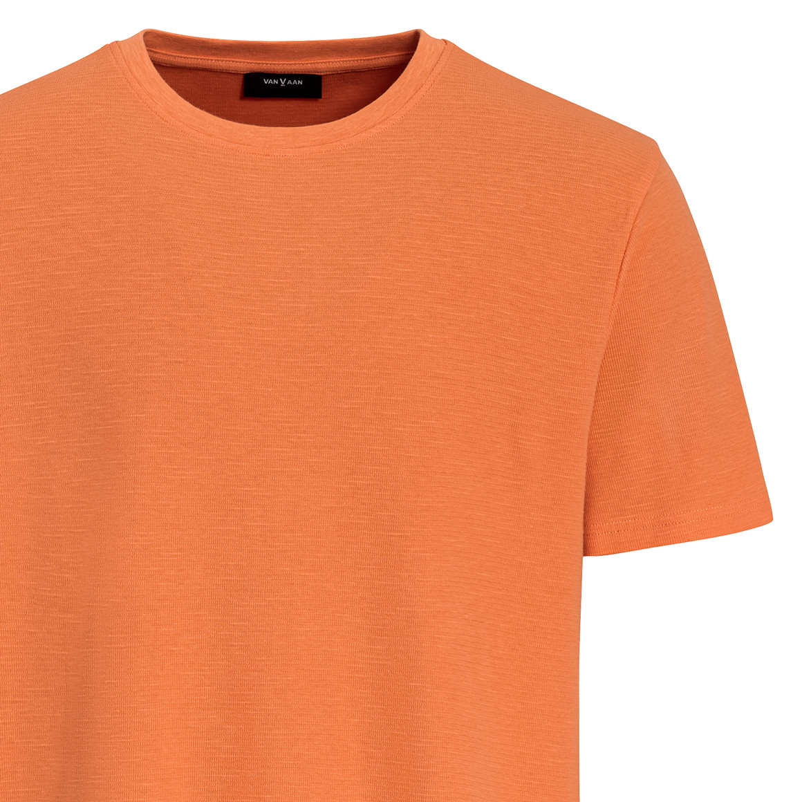 VanVaan Herren T-Shirt aus strukturiertem Material hellorange