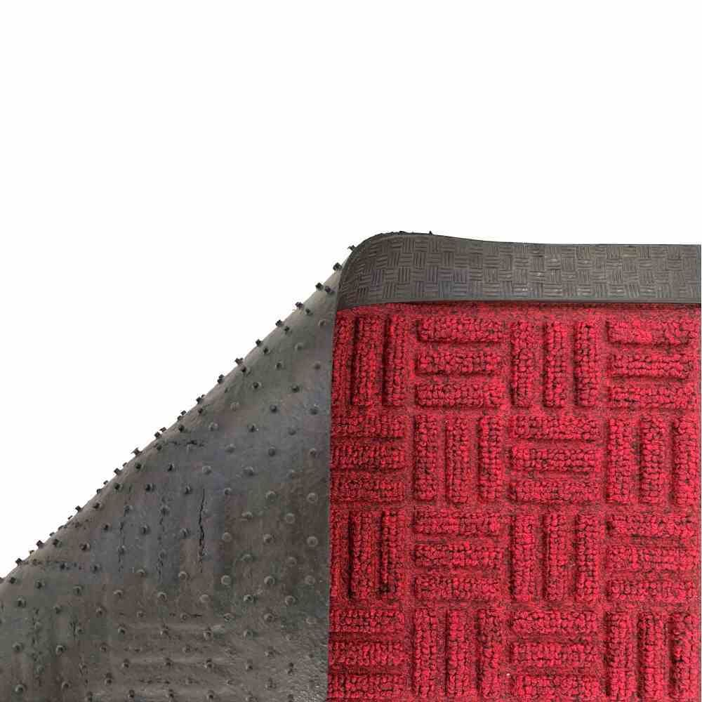 Außenmatte QUADRO - rot - 45x75 cm