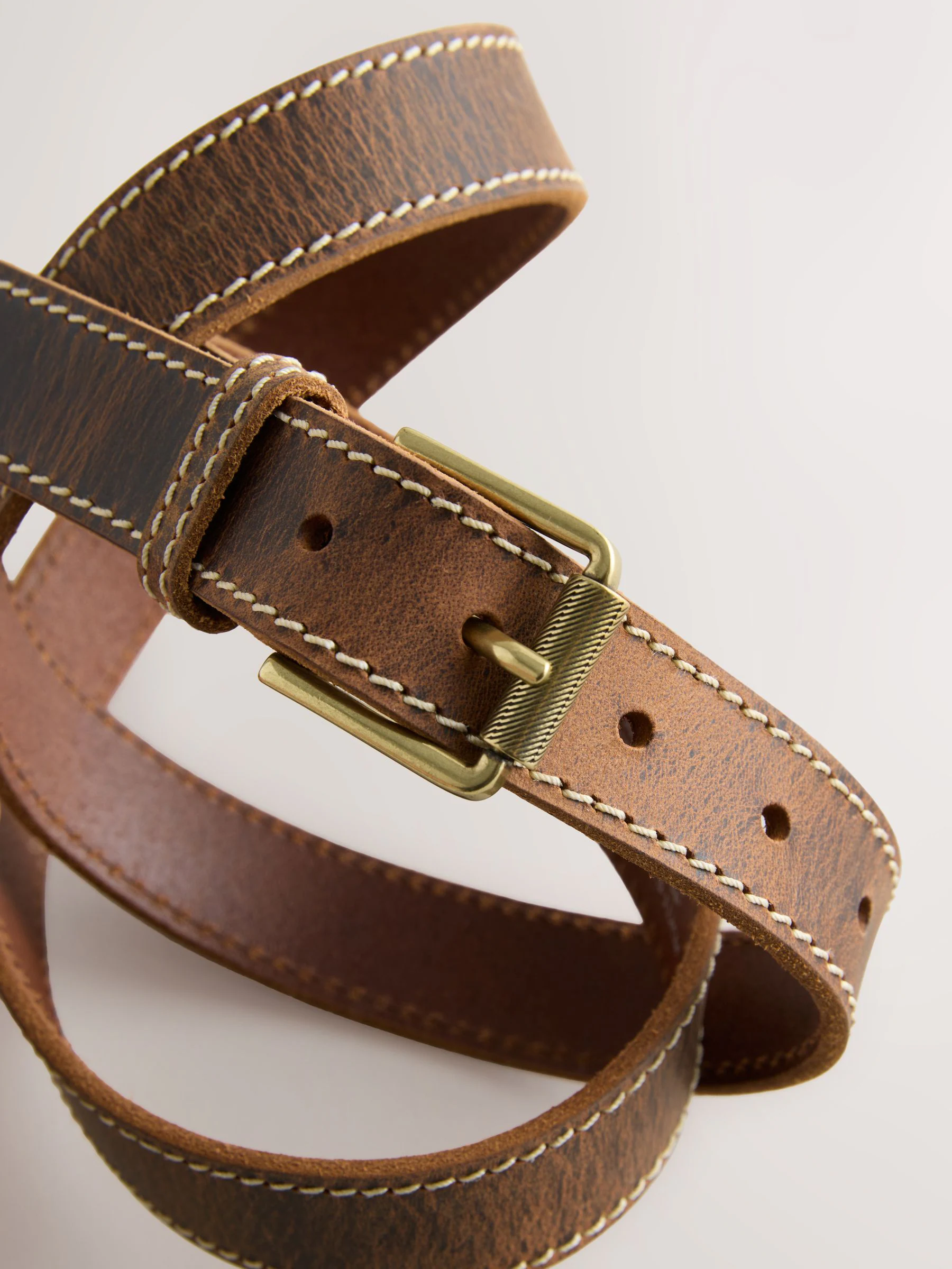 Bruin - Casual leren riem