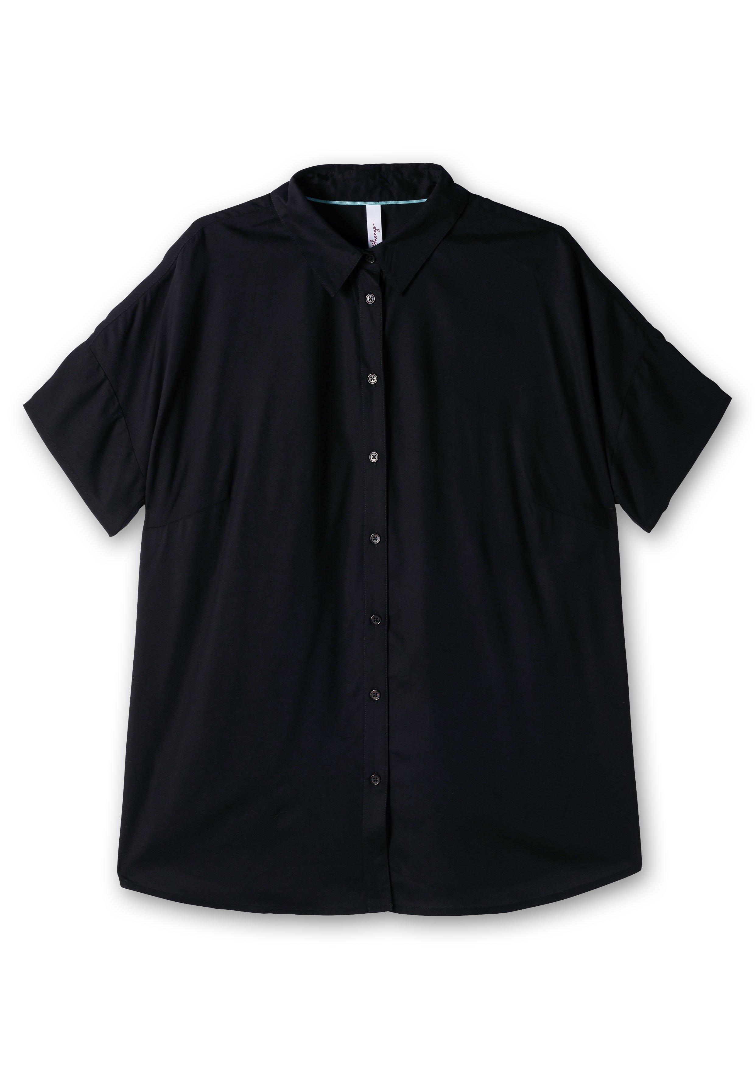 Bluse mit überschnittenen Schultern