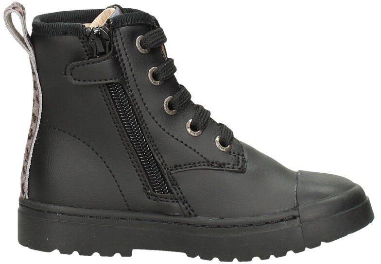 Shoesme Veterschoen hoog zwart