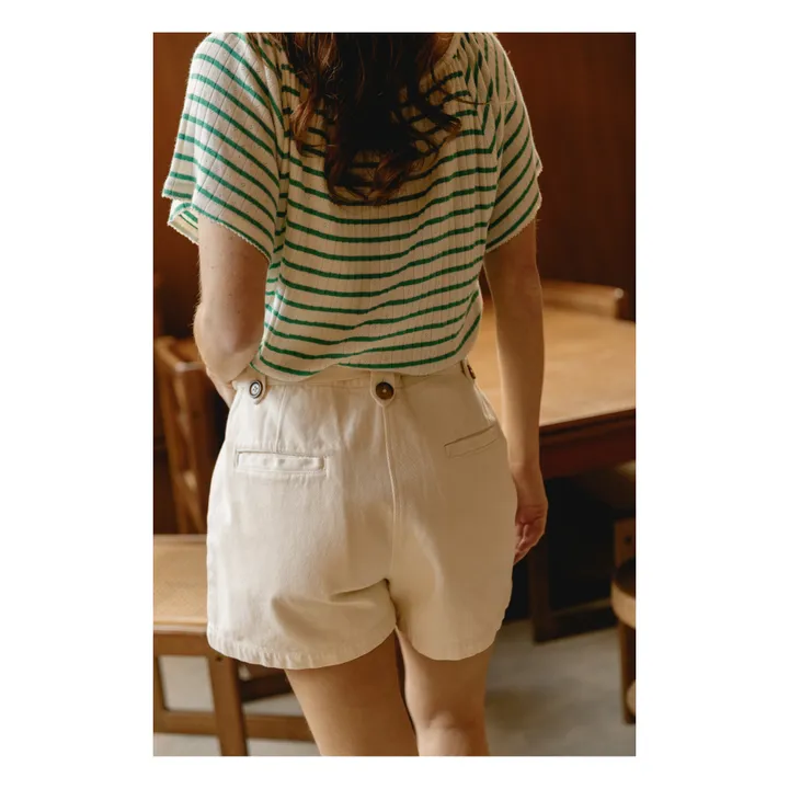 Emile et Ida Short Zelina - Collection Femme | Ecru