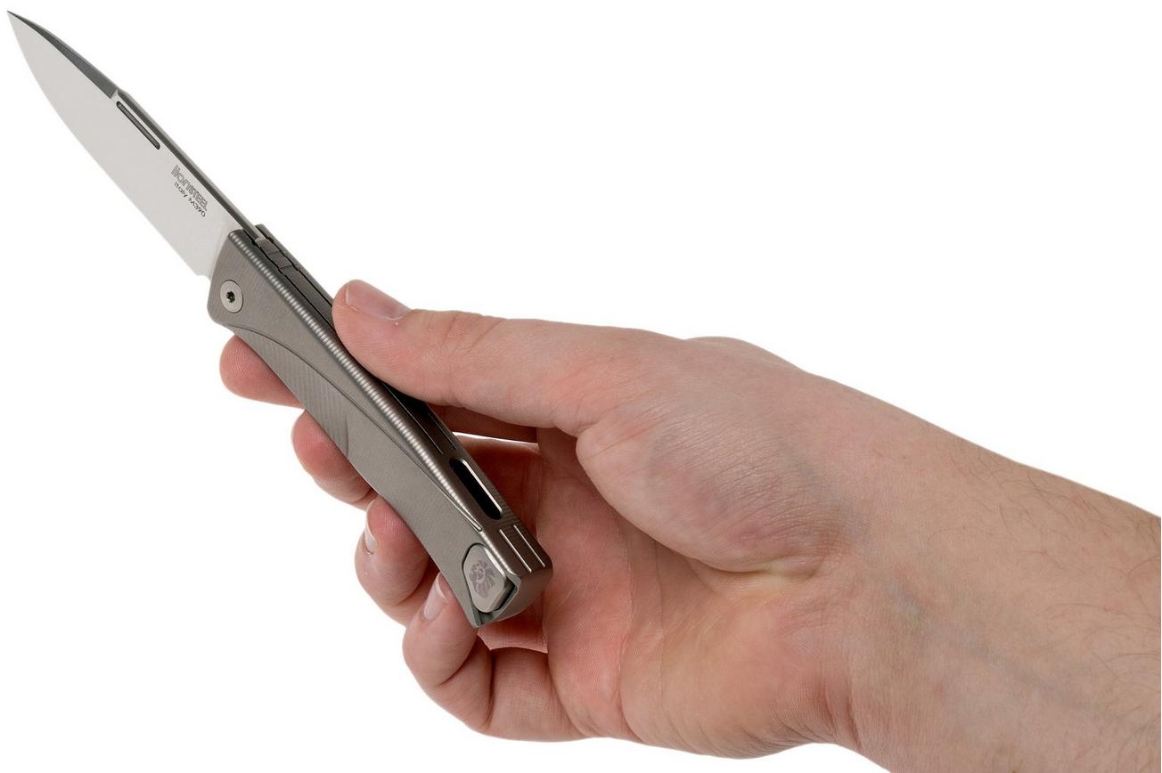LionSteel Thrill grey titanium integral slipjoint zakmes