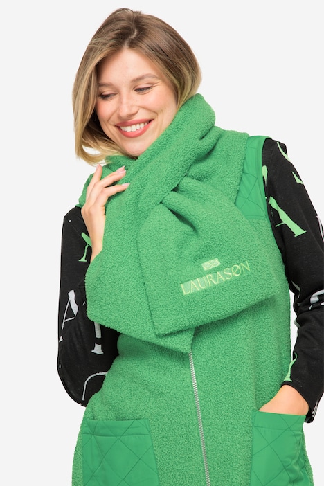 Schal, Teddyfleece, Schlitz zum Durchstecken