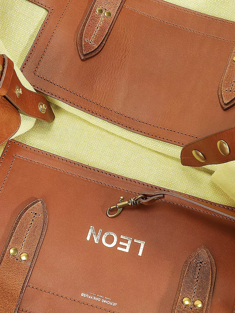 JEROME DREYFUSS Leinentasche - Shopper LEON Large gelb