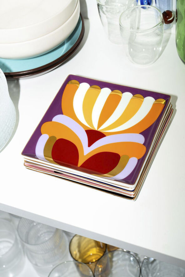 OCTAEVO CERAMIC TRAY ELYSIA Orange