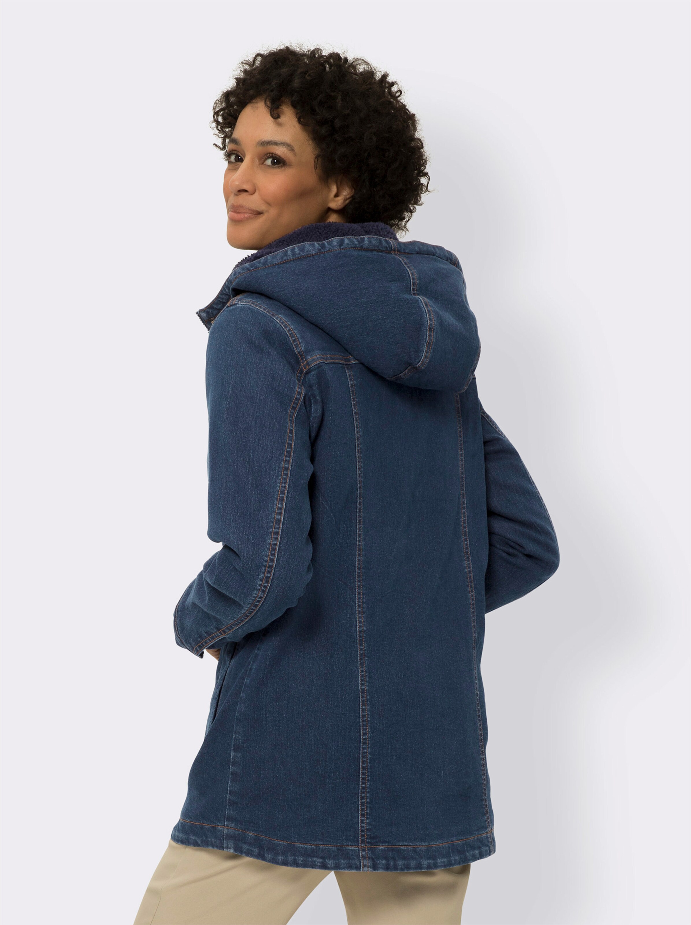 warm gefütterte Jeansjacke