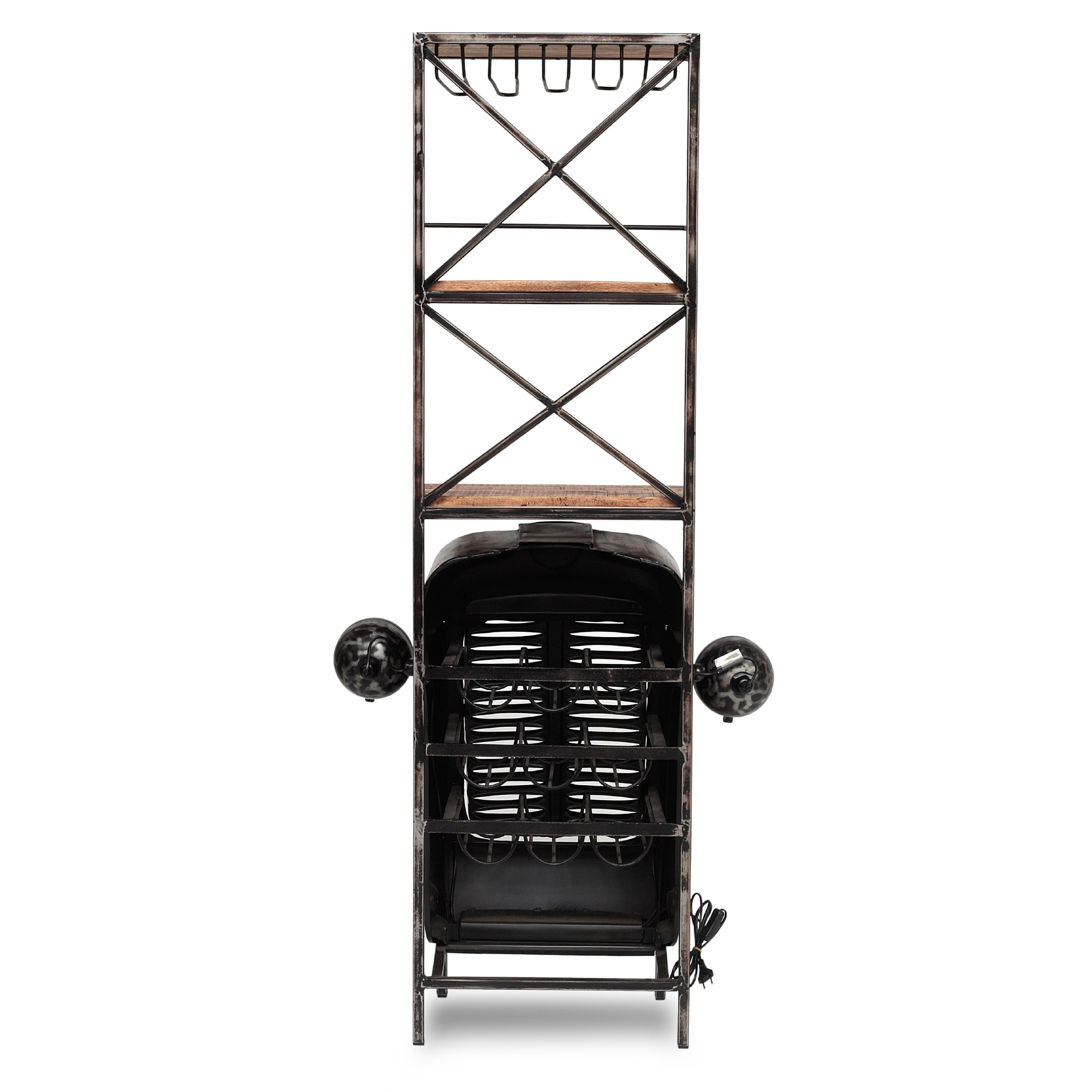 Traktor-Bar, vintage unlackiert, T 38 cm, B 85 cm, H 180 cm von fischer's lagerhaus