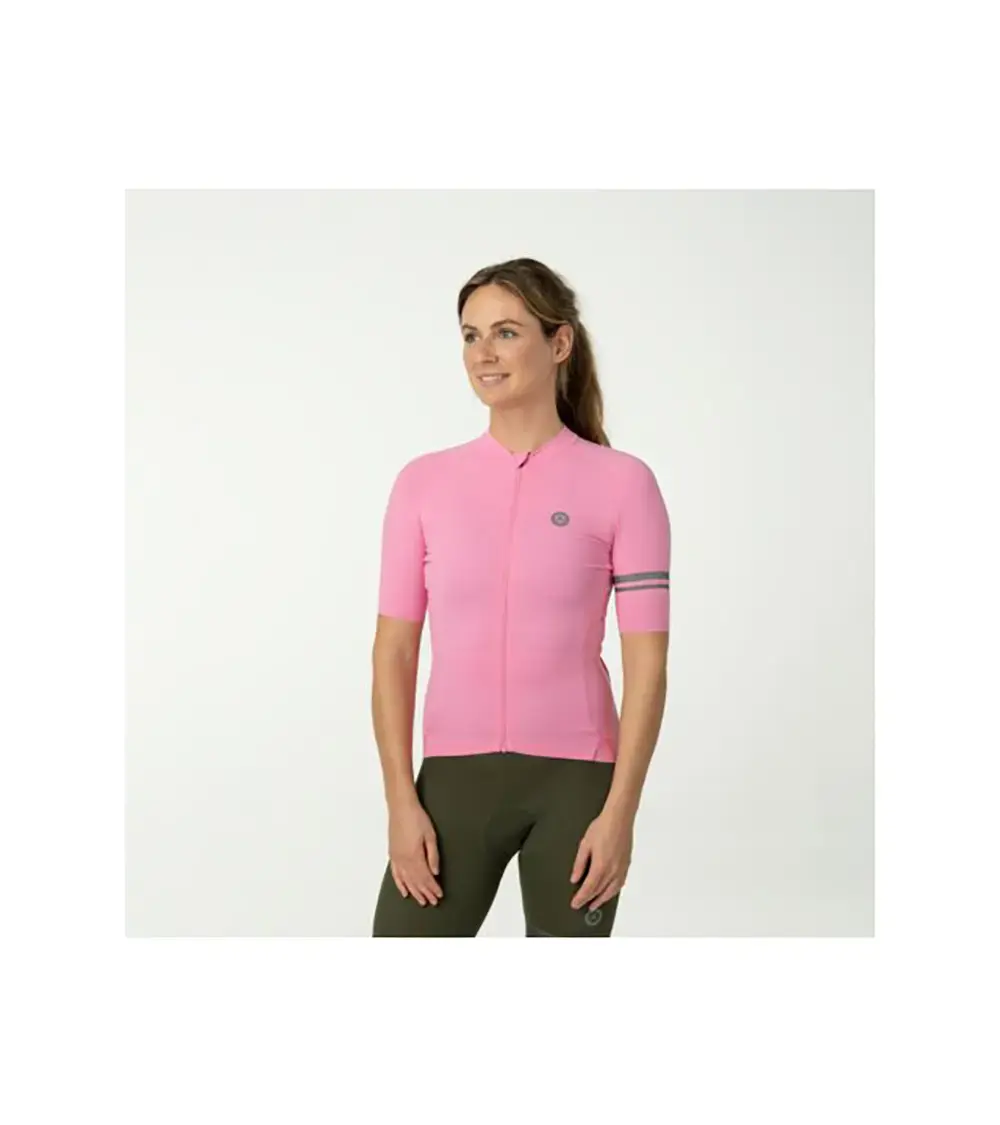 AGU Solid Performance Fietsshirt Korte Mouwen Roze Dames