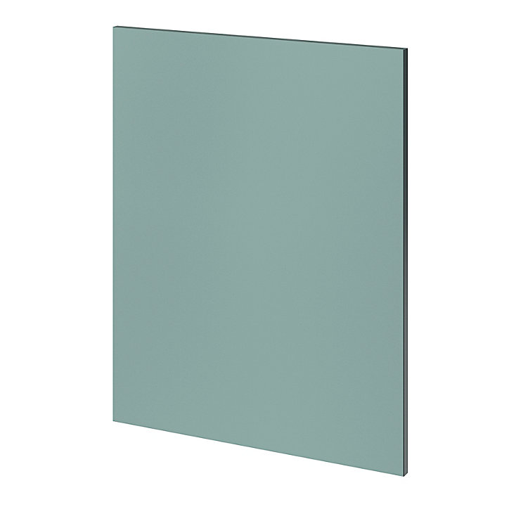 Côté de remplacement bas gauche GoodHome Stevia vert mat H. 72 cm x l. 57 cm x Ép. 18mm