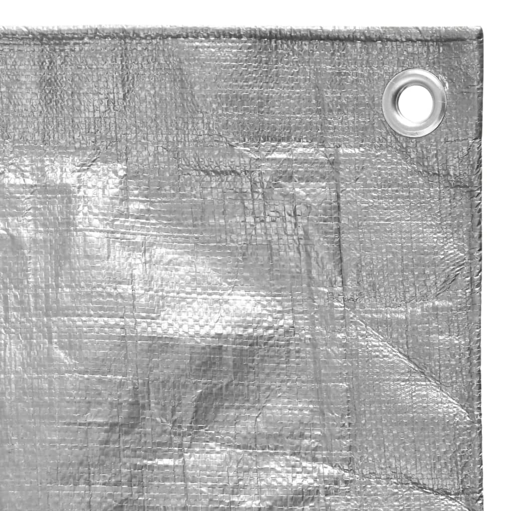 Bâche 180 g/m² 4x4 m gris pehd