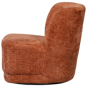 WOOOD fauteuil Atty oranje blossom velvet stof draaibaar