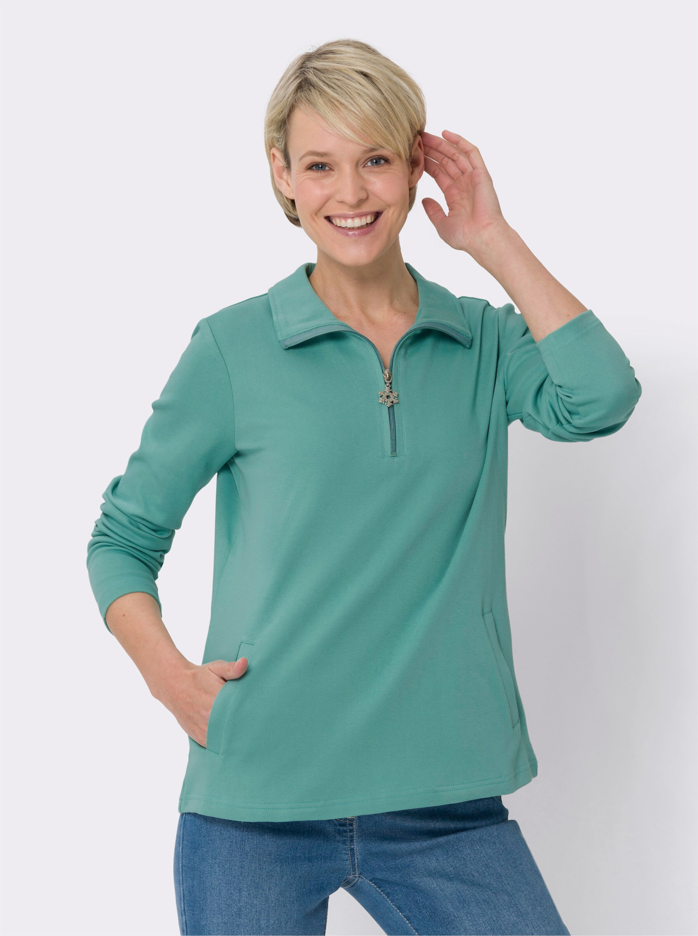 Sweatshirt aus reiner Baumwolle