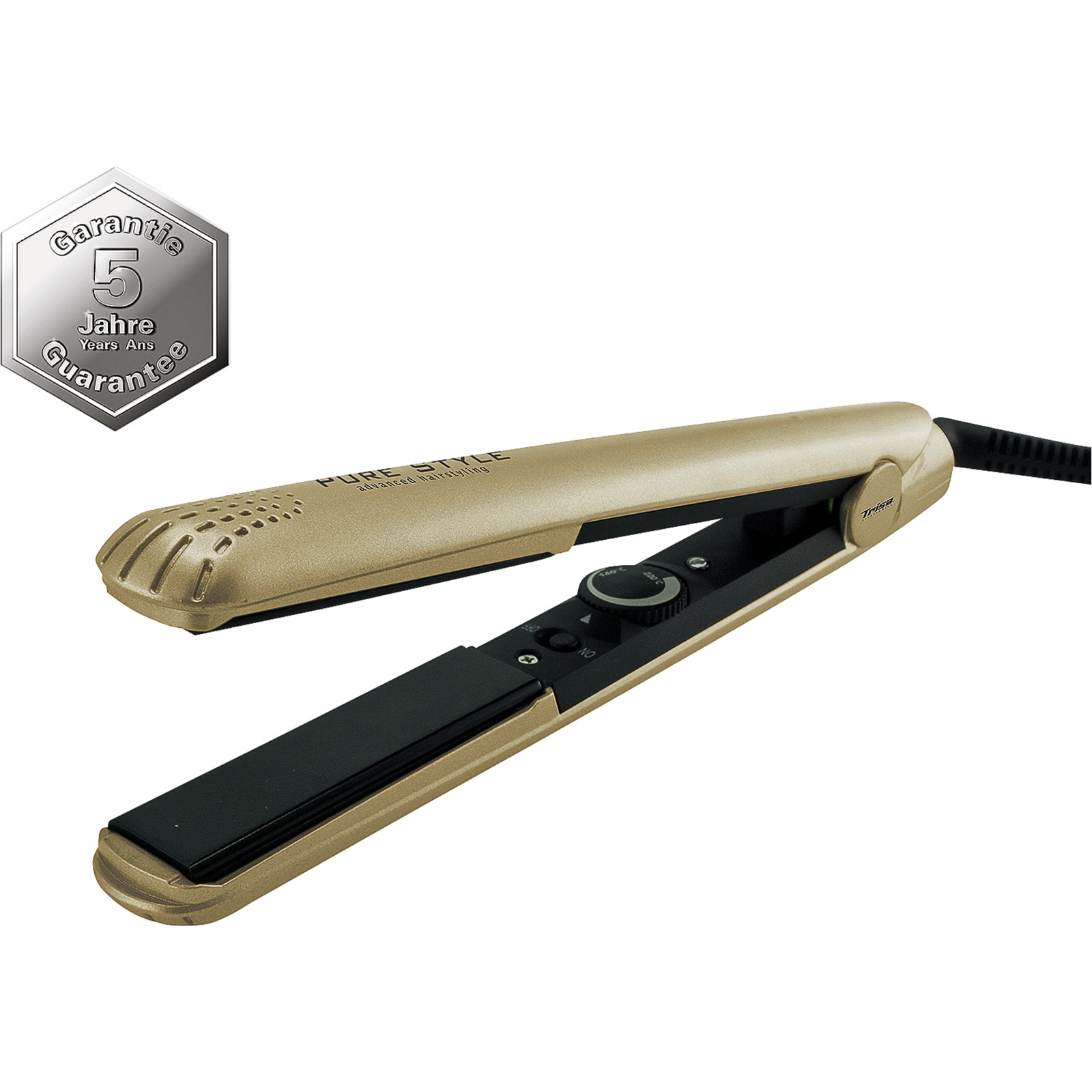 TRISA Haarglätter Pure Style Gold