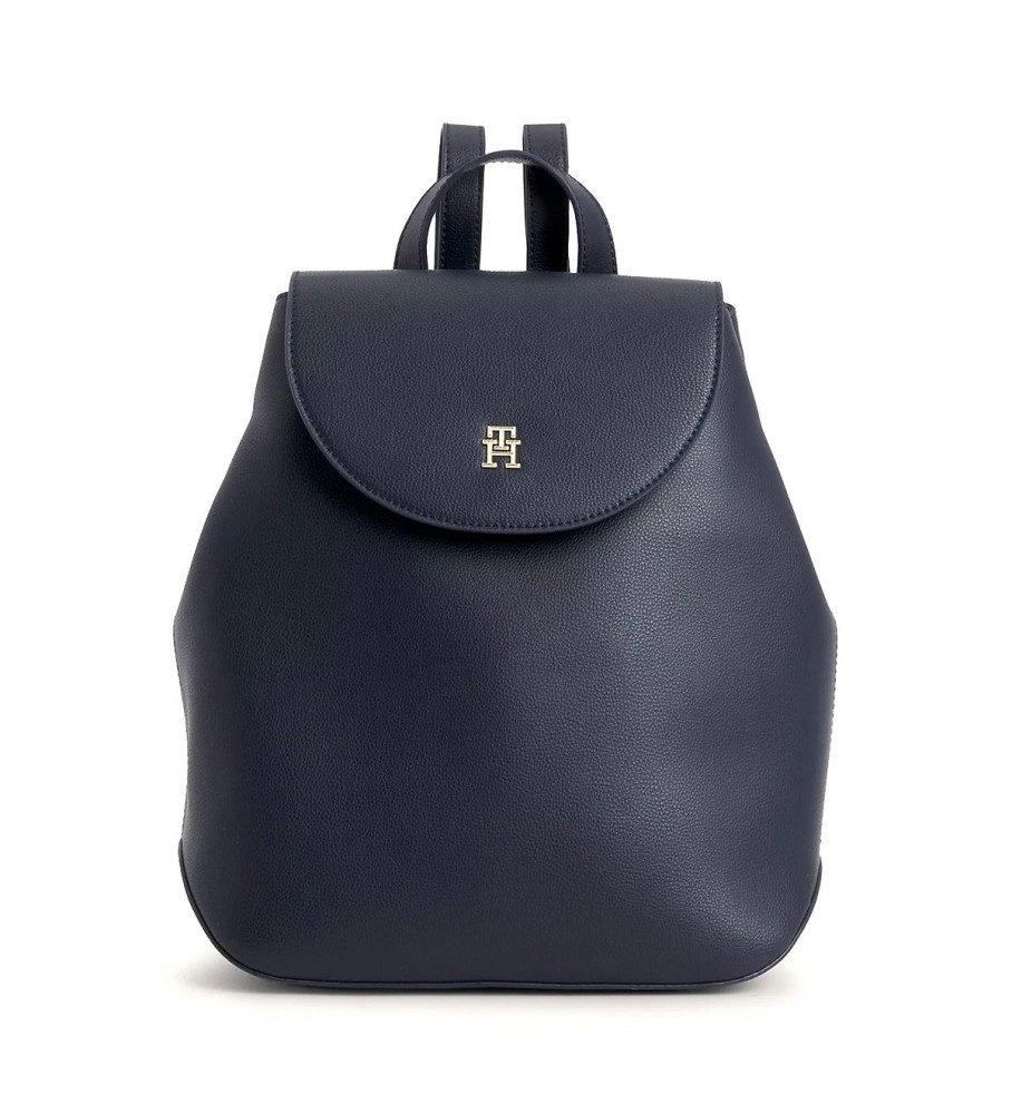 Mochila Tommy Hilfiger Staple com emblema de monograma Marine.