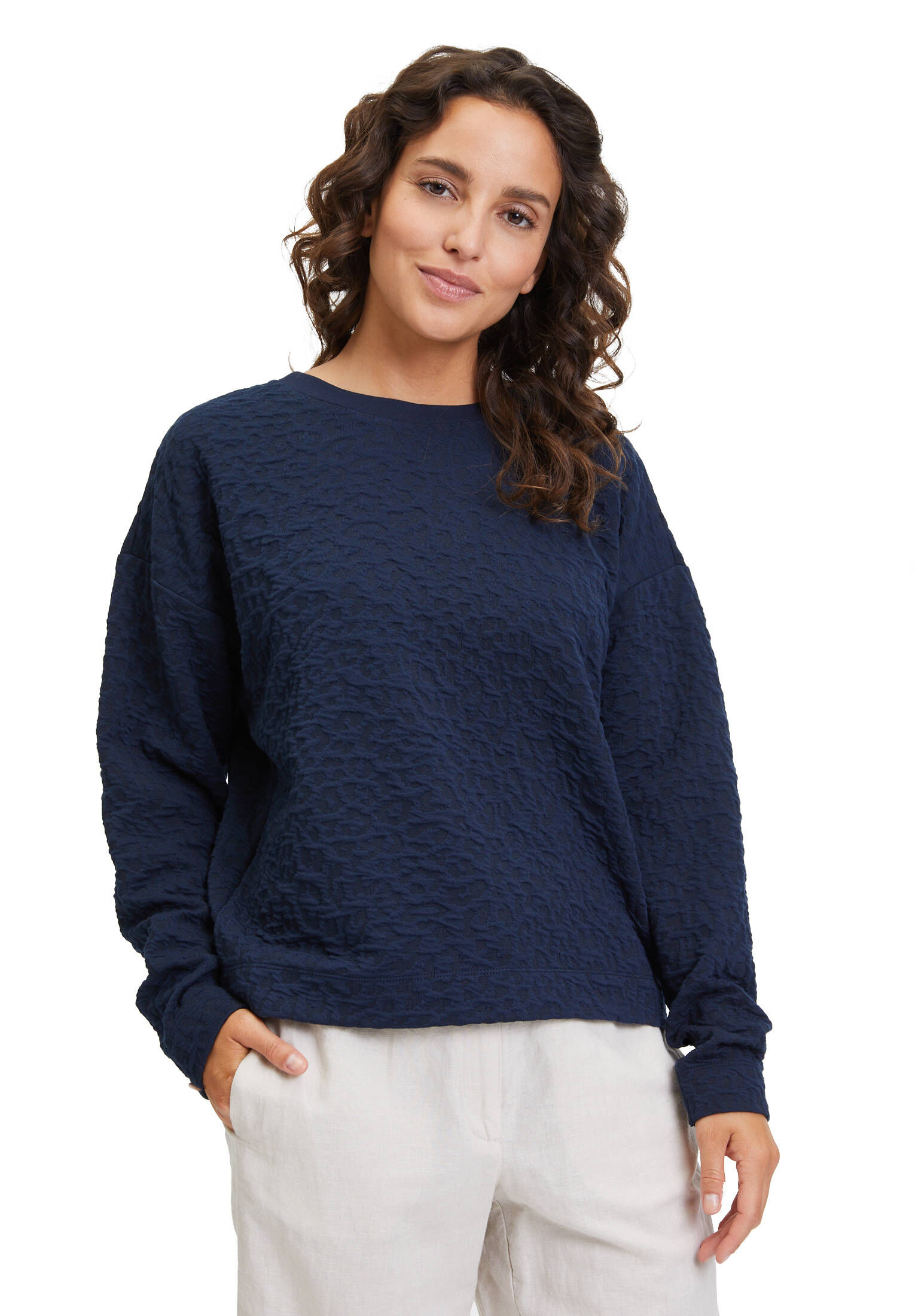 Betty & Co| Damen Sweatpullover mit Struktur