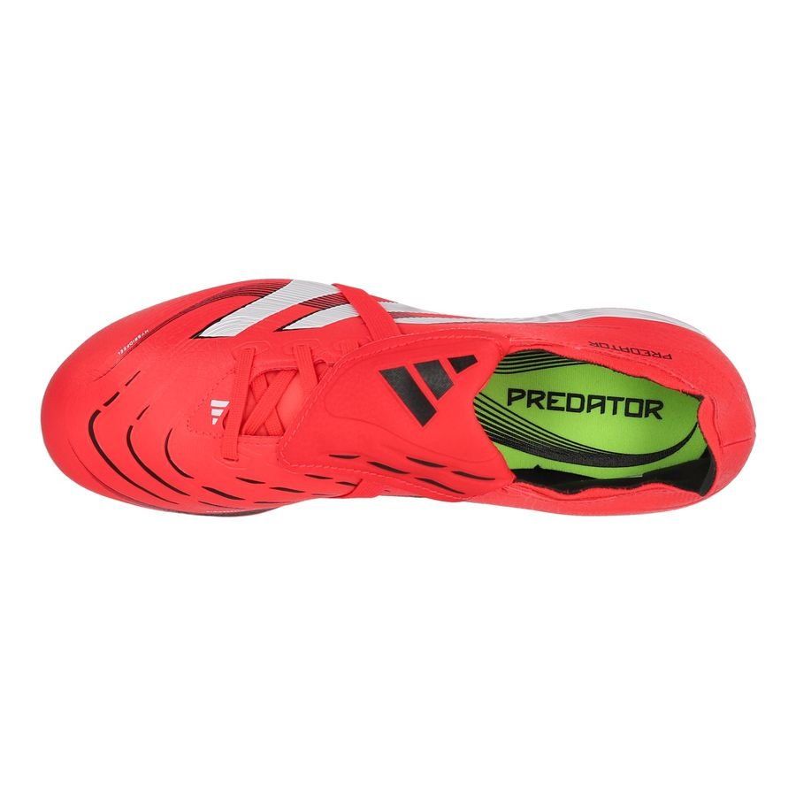 adidas Predator League Fold-over Tongue FG/AG Pure Victory - Lucid Red/Blanc/Noir
