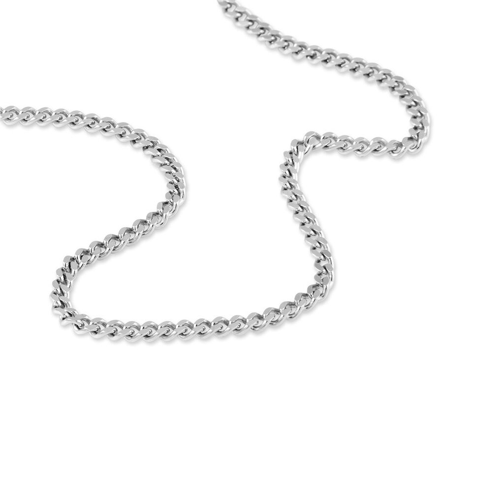 Chaîne Casper Maille Gourmette Argent Blanc
