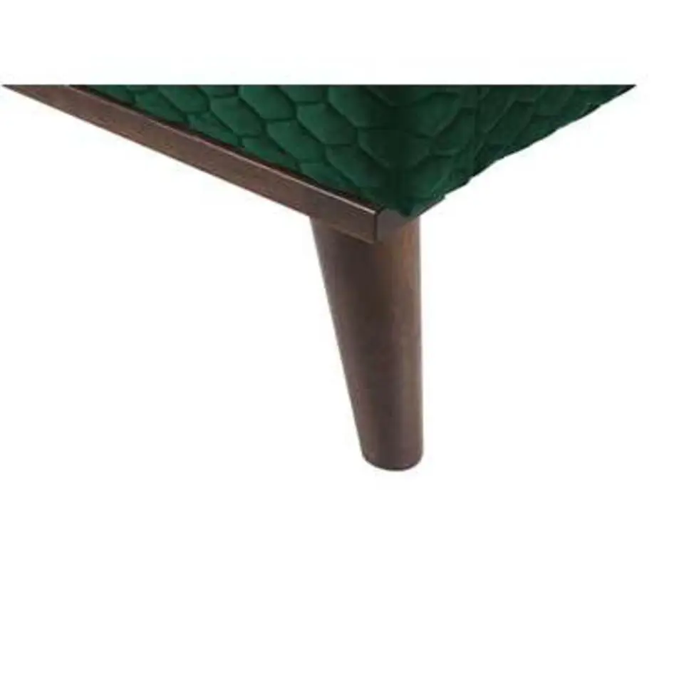 BAYONNE - Tweepersoonsbed - Groen - 160 x 200 cm - Fluweel