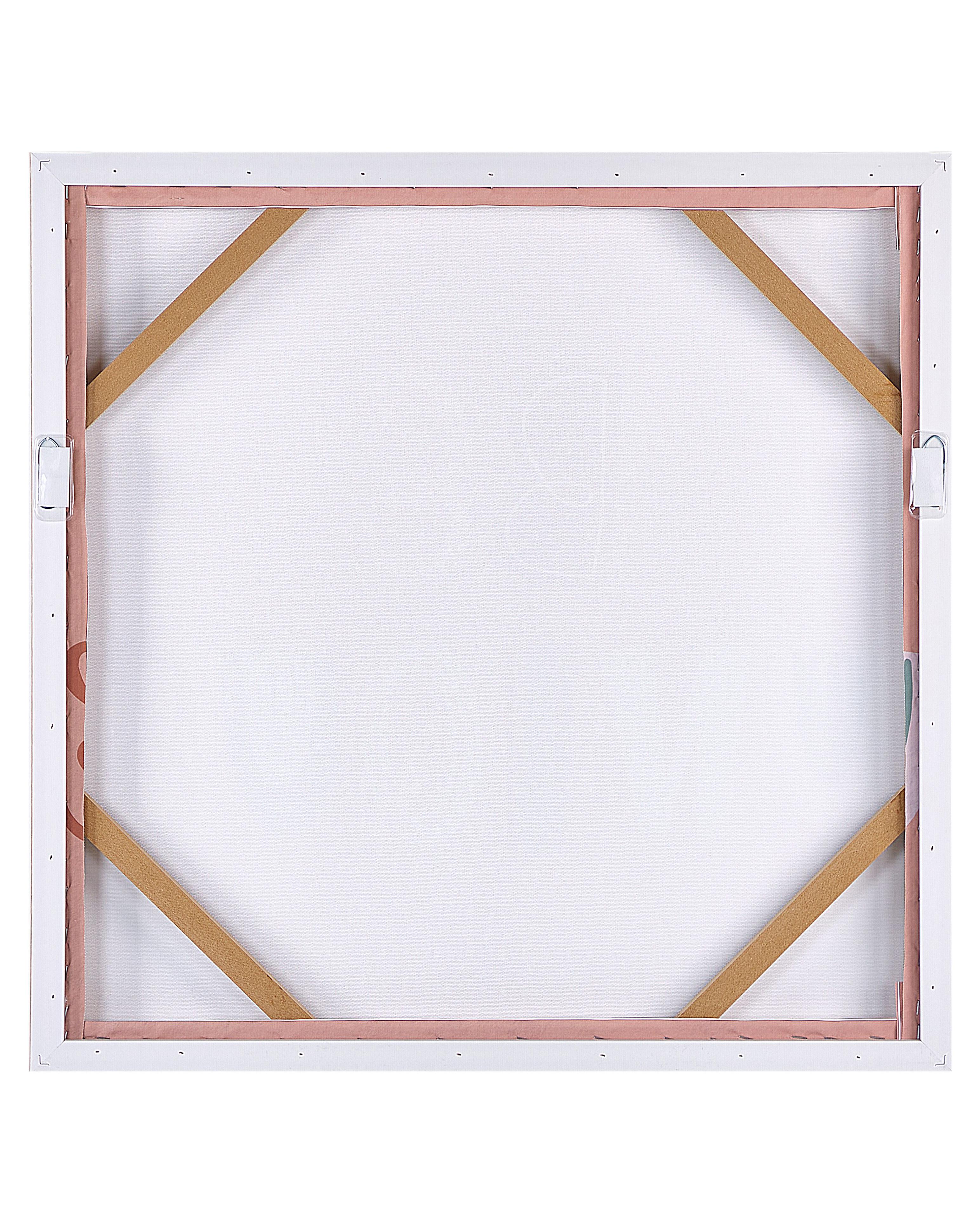 Canvas TAURISANO Kids motief 63 x 63 cm Roze