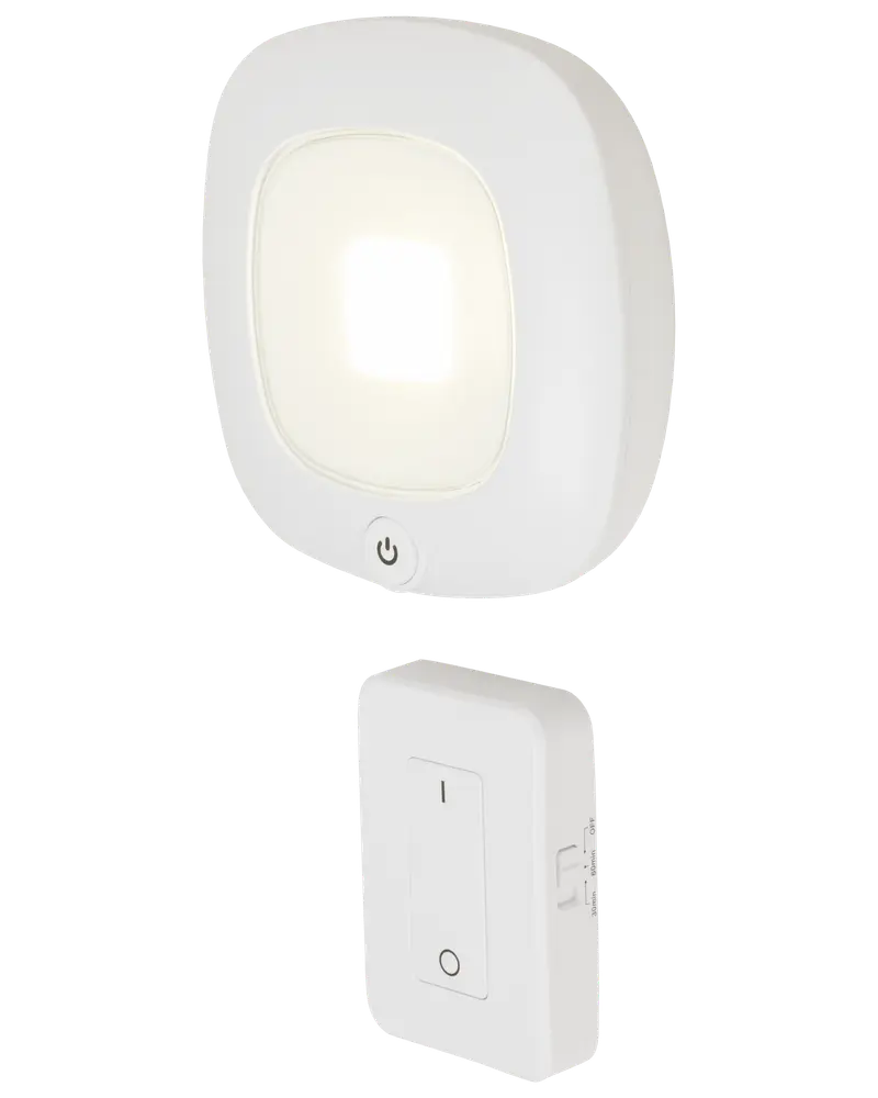 BRIGHT DESIGN COB LED-lampe med fjernbetjening - hvid