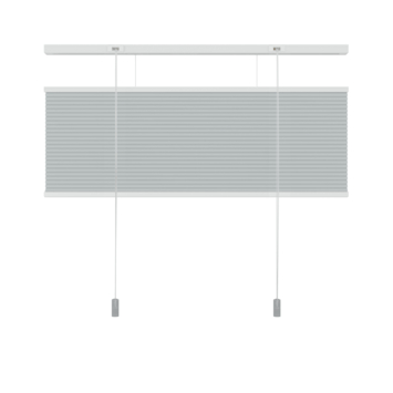 KARWEI dubbel plisségordijn lichtdoorlatend grijs (kleurnr. 6006) 100x220 cm (bxh)