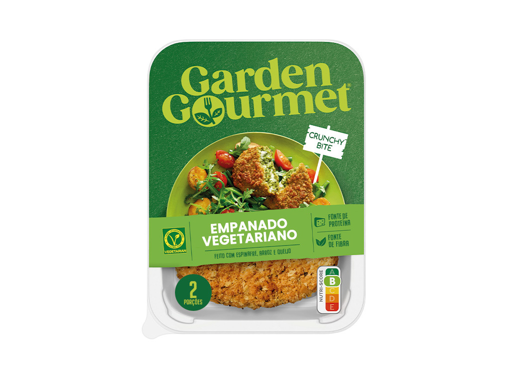 REFEIÇÃO GARDEN GOURMET PANADO ESPINAFRES QUEIJO 180G