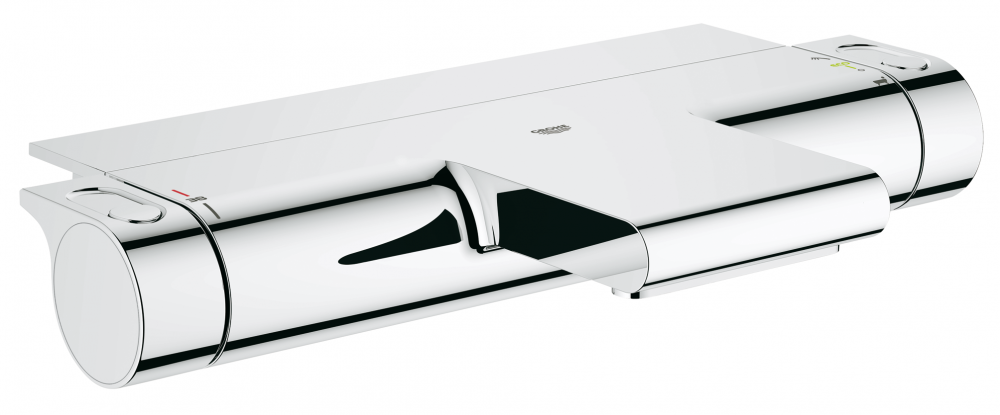 Grohe Grohtherm-2000 badkraan thermostatisch m. koppelingen m. tray HOH=15cm chroom