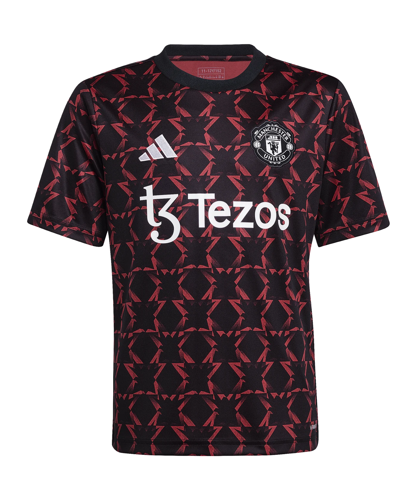 adidas Manchester United Prematch Shirt 2024/2025 Kids Schwarz