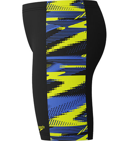 Speedo Badehose - HyoerBoom Panel Jammer - Schwarz m. Gelb